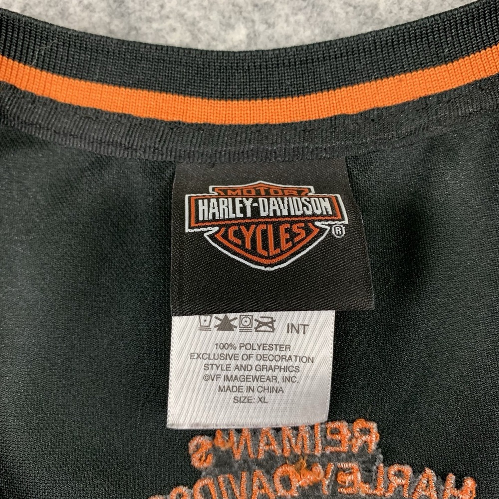 Harley-Davidson Embroidered Jersey Size XL Kewanee IL Polyester T Shirt - Picture 3 of 8